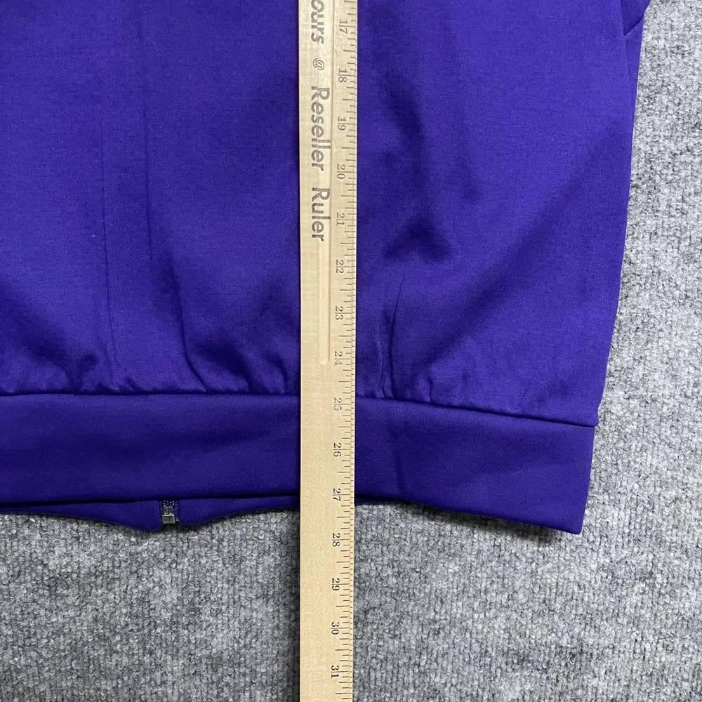 Washington Huskies Jacket Men Medium Purple Gold Adidas ZNE Full Zip Hooded NCAA